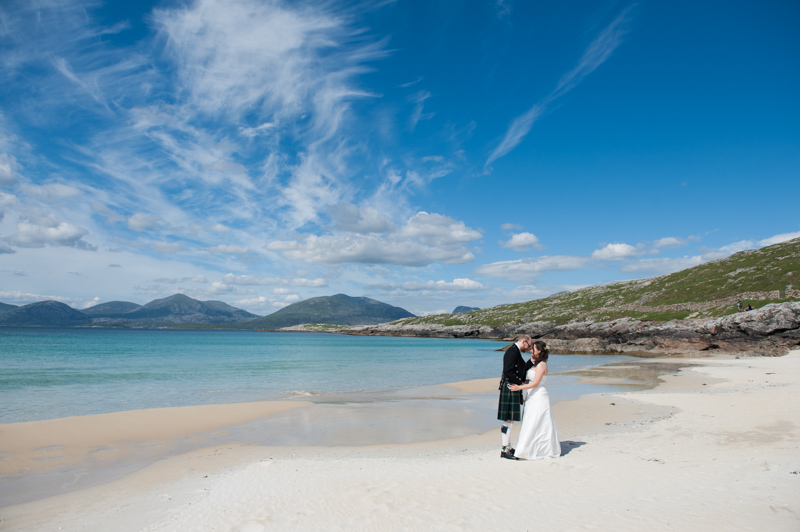 Elopement - isle of harris wedding on luskentyre beach photography