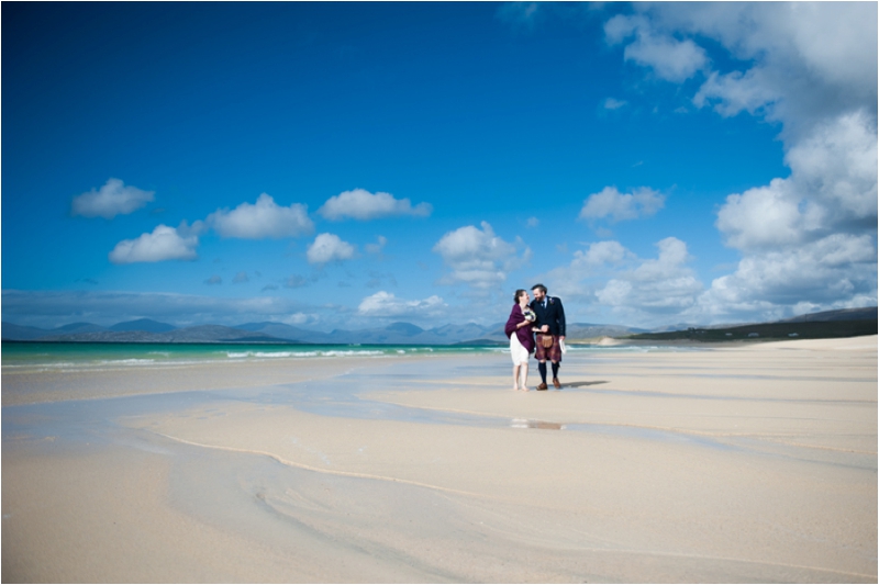 Beach wedding photographer Isle of harris