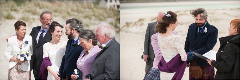 Beach Wedding at Luskentyre, Isle of Harris Margaret soraya photographer