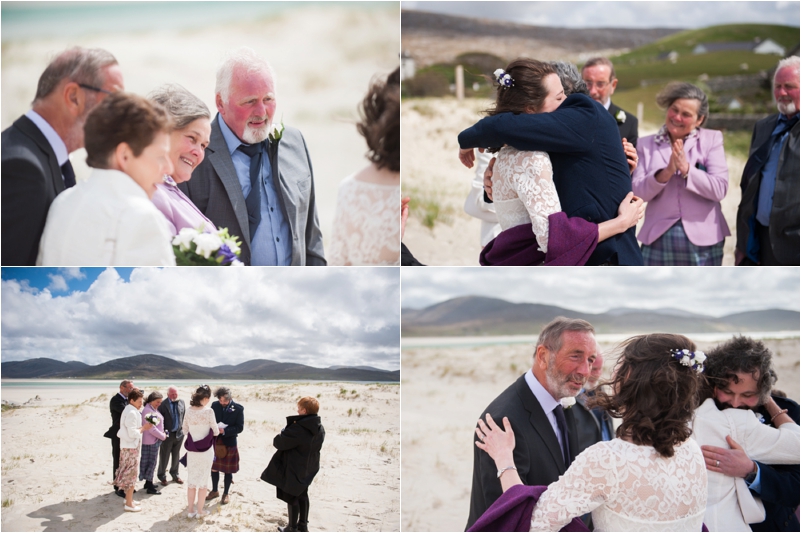 Beach Wedding at Luskentyre beach photography , Isle of Harris Scotland