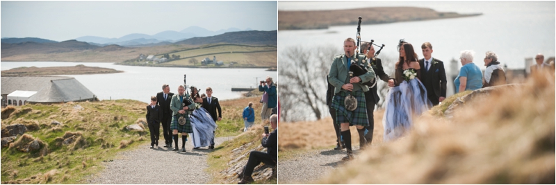 Piper at Isle of Lewis beach wedding photography