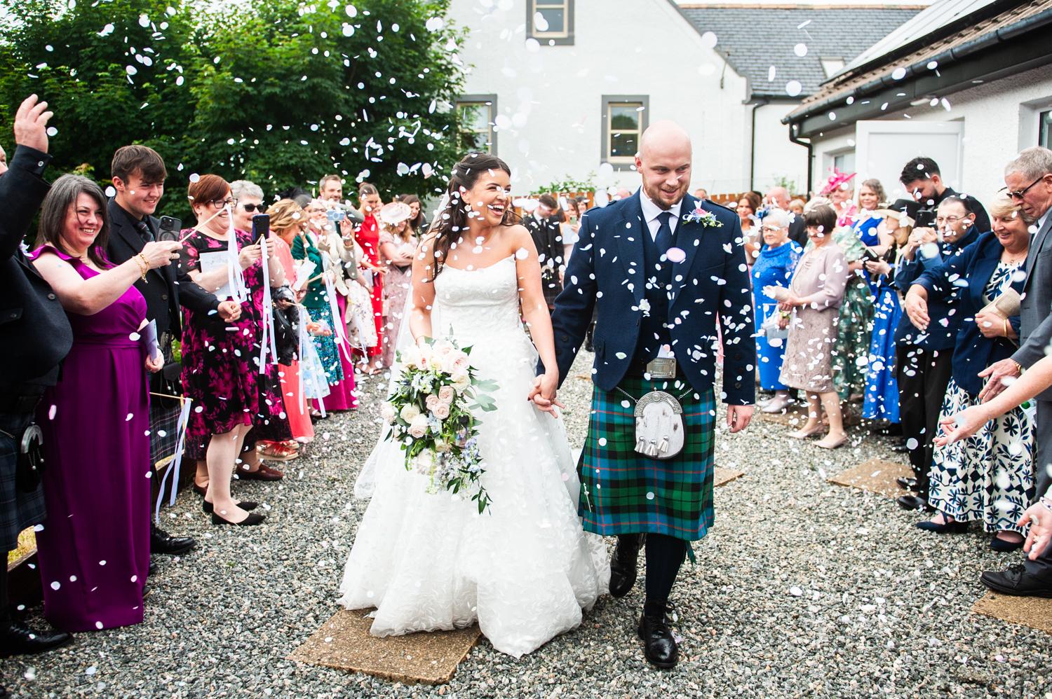 Confetti at North harris Free church