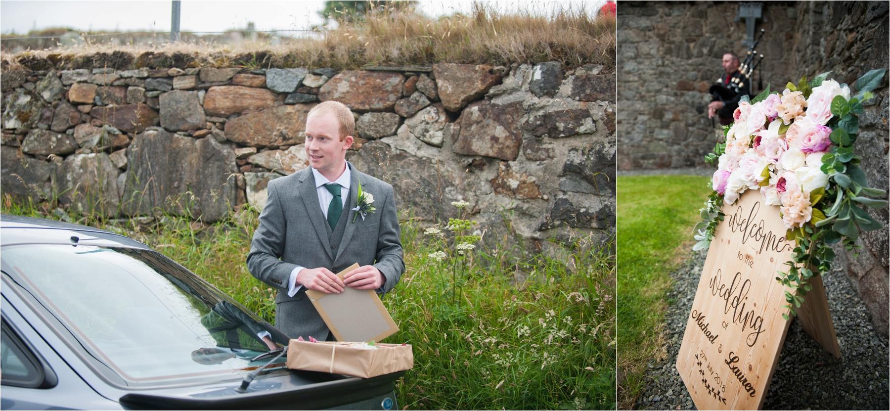 Details from the wedding of Lauren and Michael at St Clements in Rodel on the Isle of Harris. 