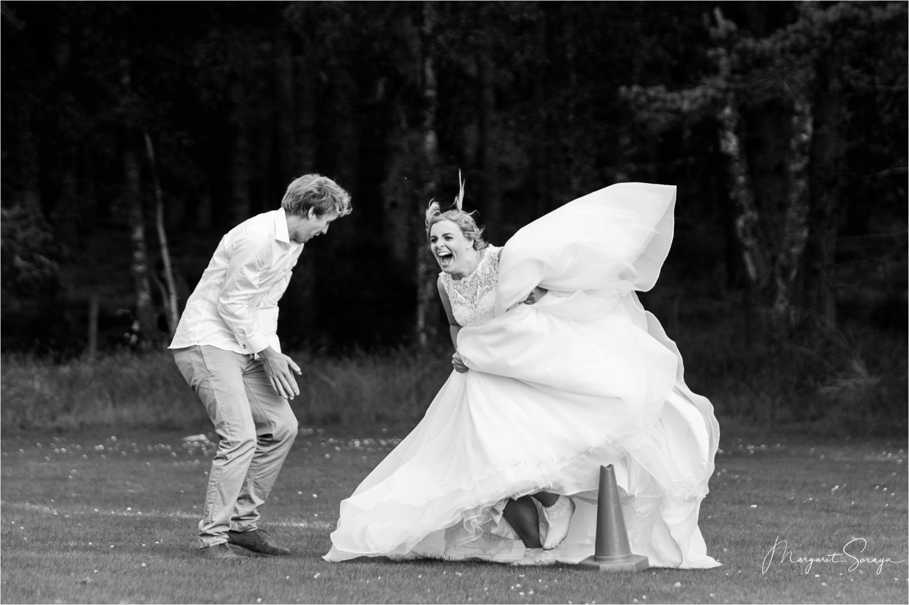 cricket at wedding in Scottish reportage wedding photography 