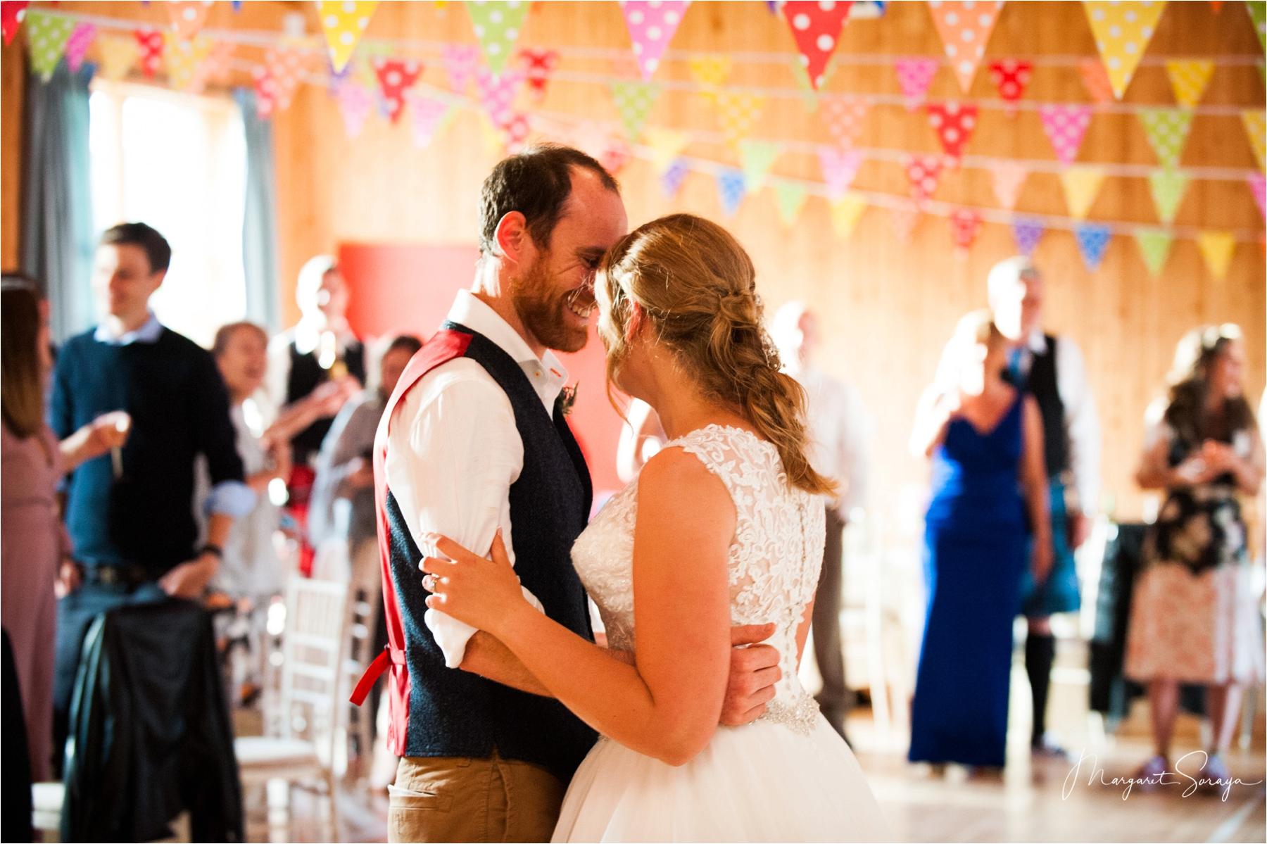 first dance at wedding in boat of garten scotland 