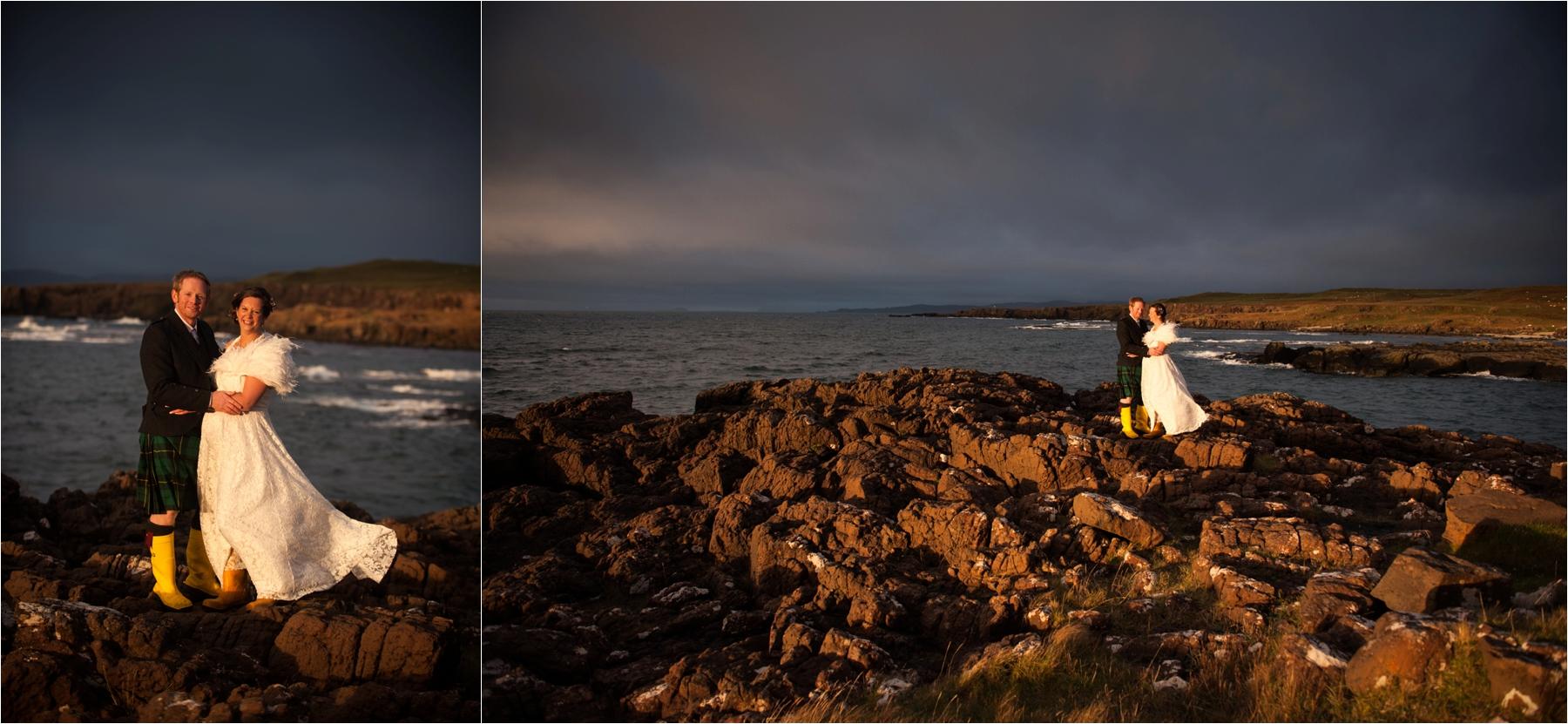 couple shots on langamull beach isle of mull photography