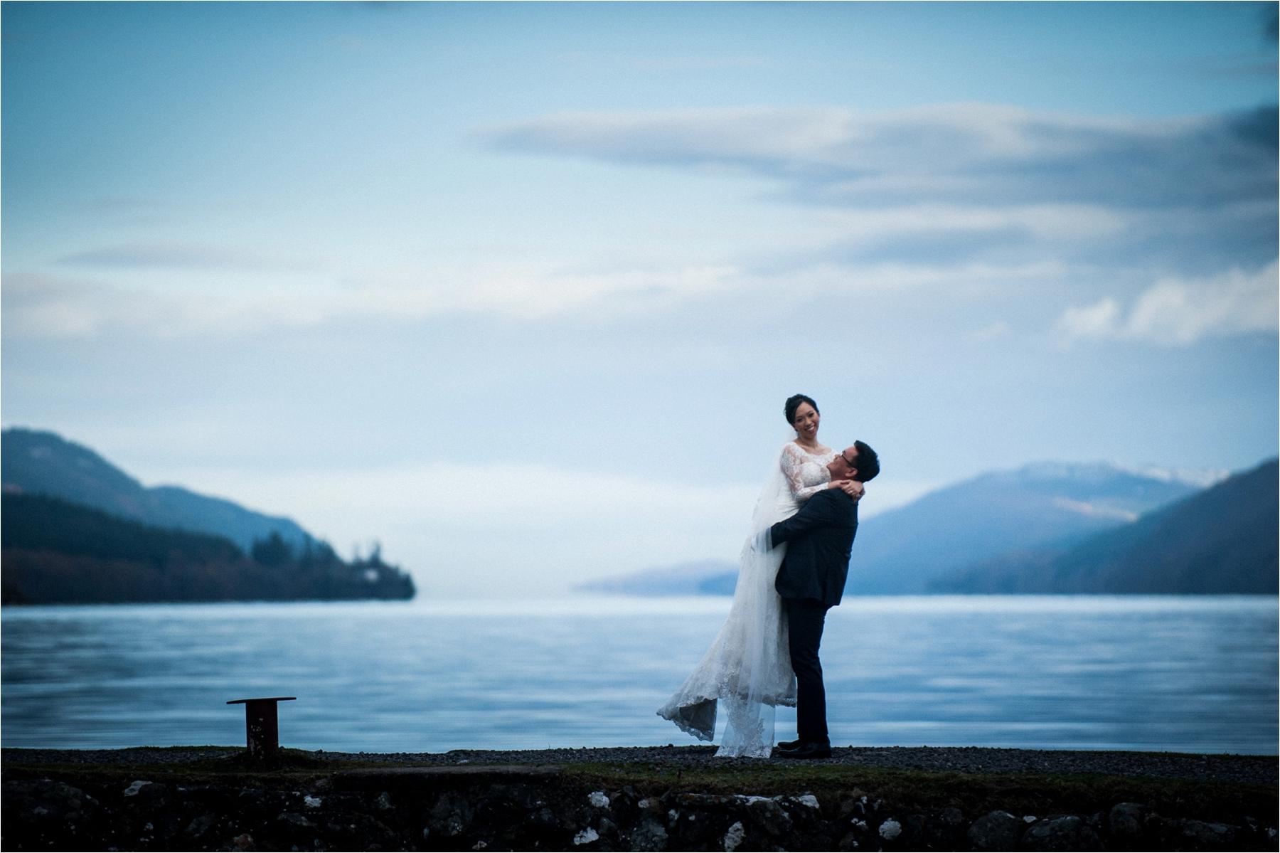 Engagement shoot on Loch Ness