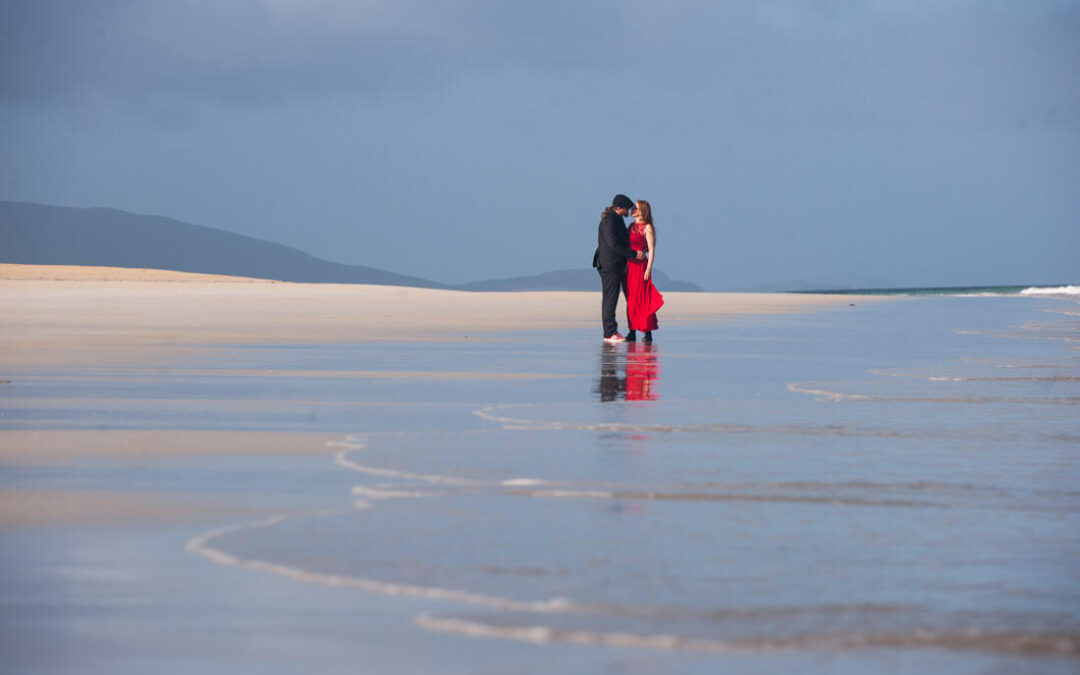 Portrait sessions on the Isle of Harris beaches, Outer Hebrides