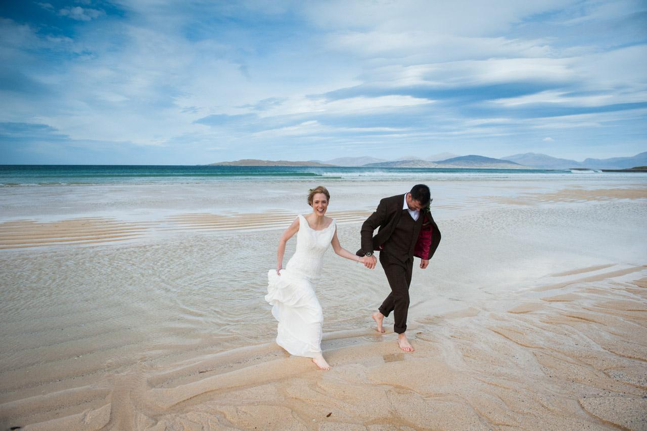 Isle of Harris wedding photography on scarista beach 