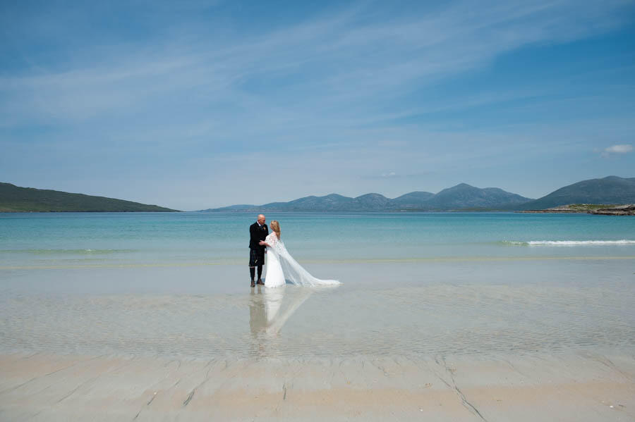 Joanne & Murray’s wedding on Luskentyre beach, Outer Hebrides