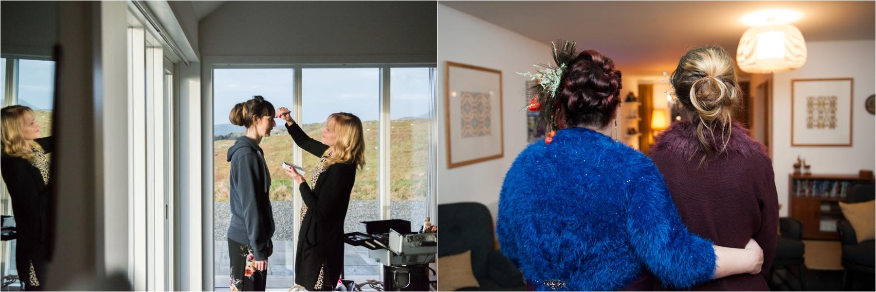 Wedding preparations margaret soraya Isle of harris