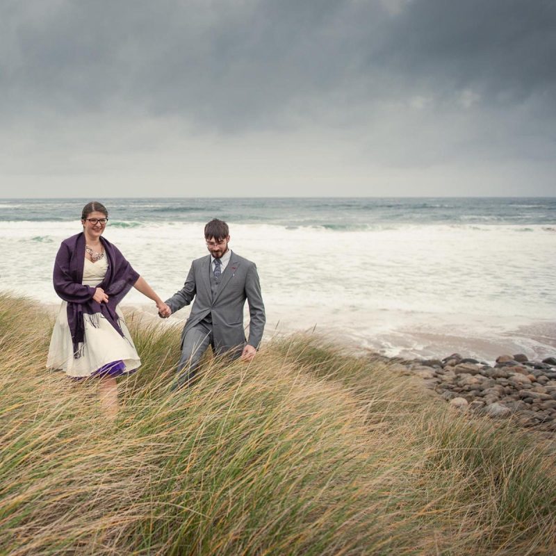 Isle of Lewis wedding - one of many Scottish islands where you can get married on the beach at any time of the day.