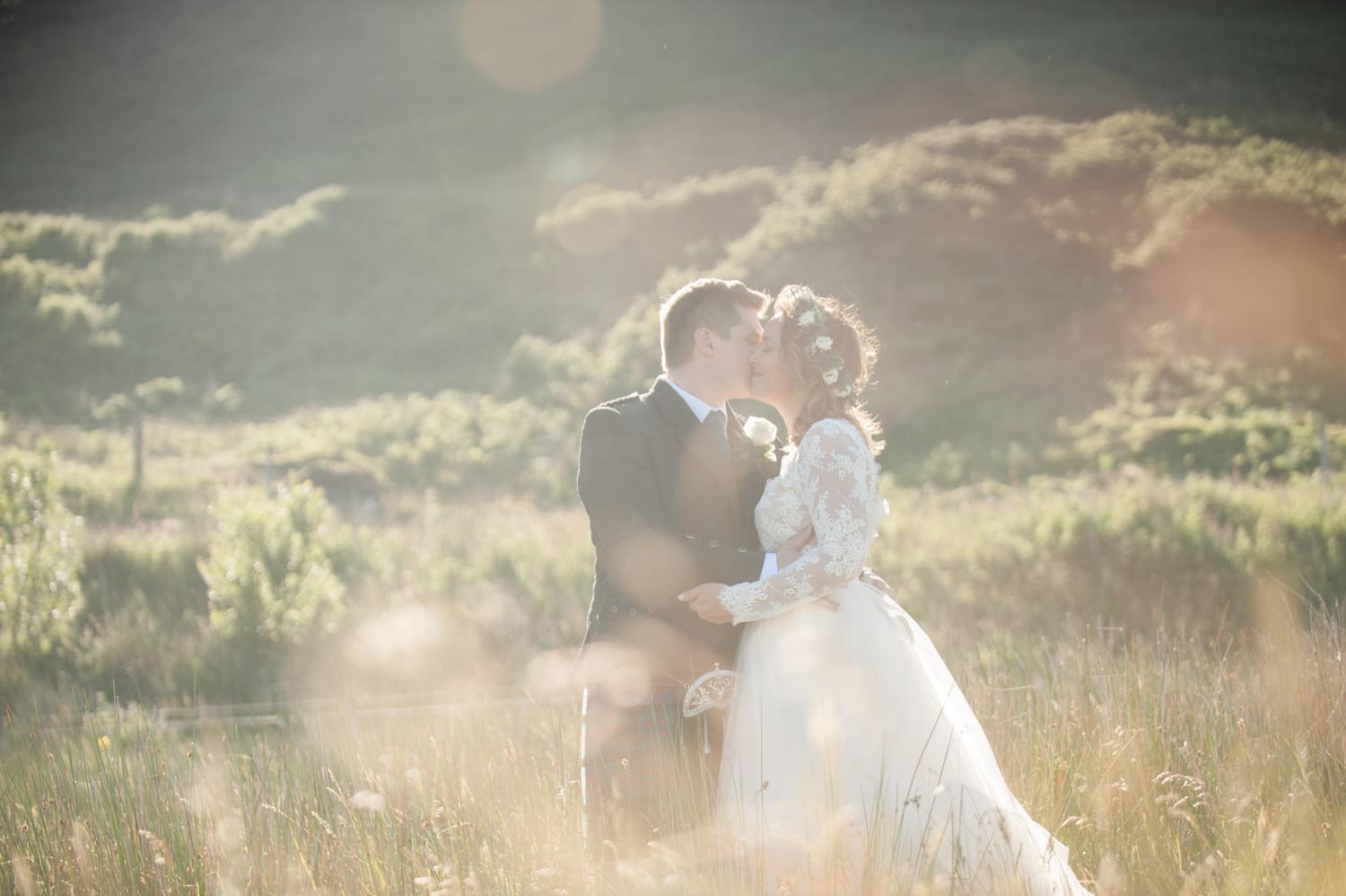 wedding photography in the sunshine on the isle of skye 