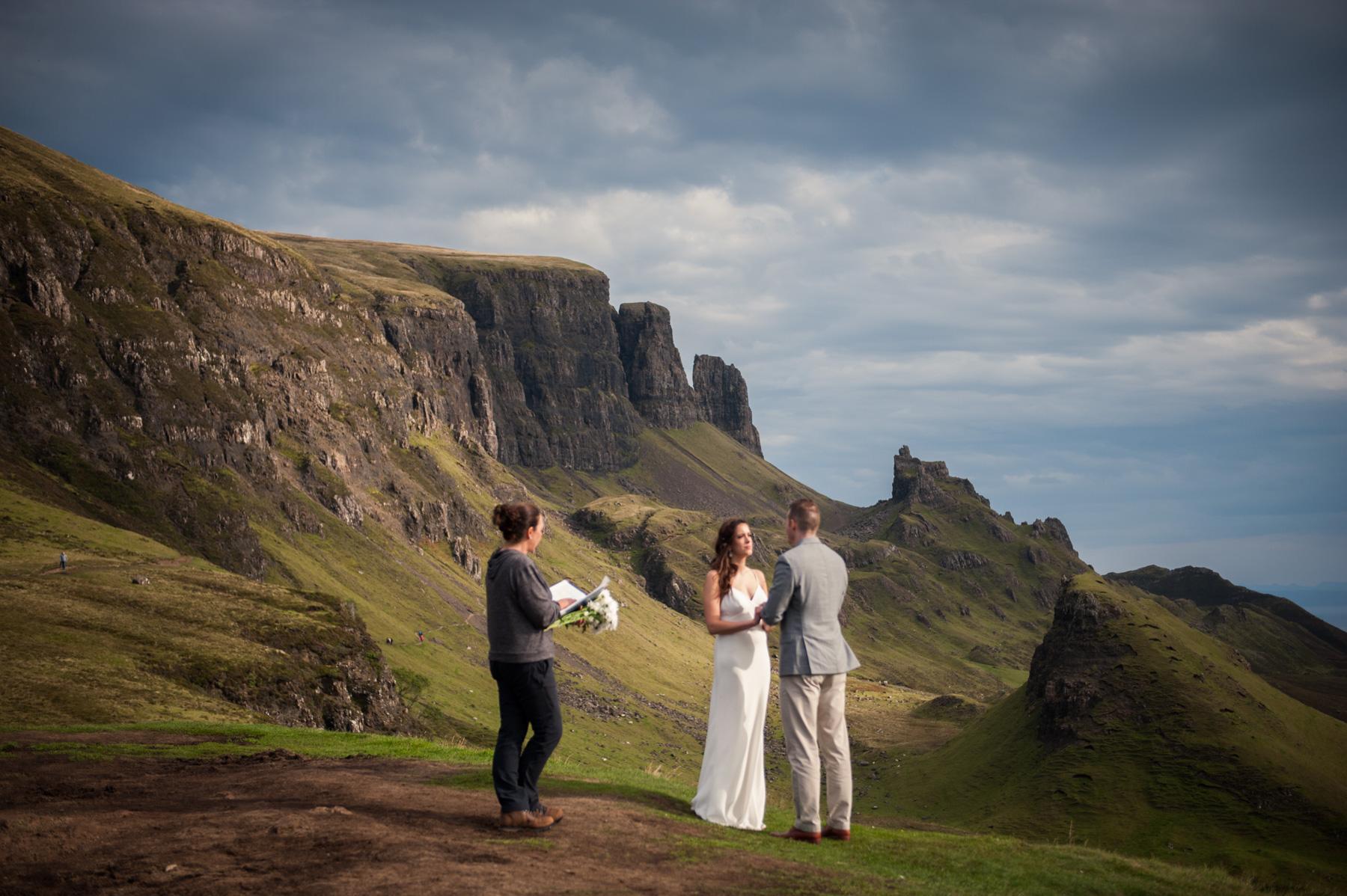 photograph of commitment wedding ceremony scottish islands