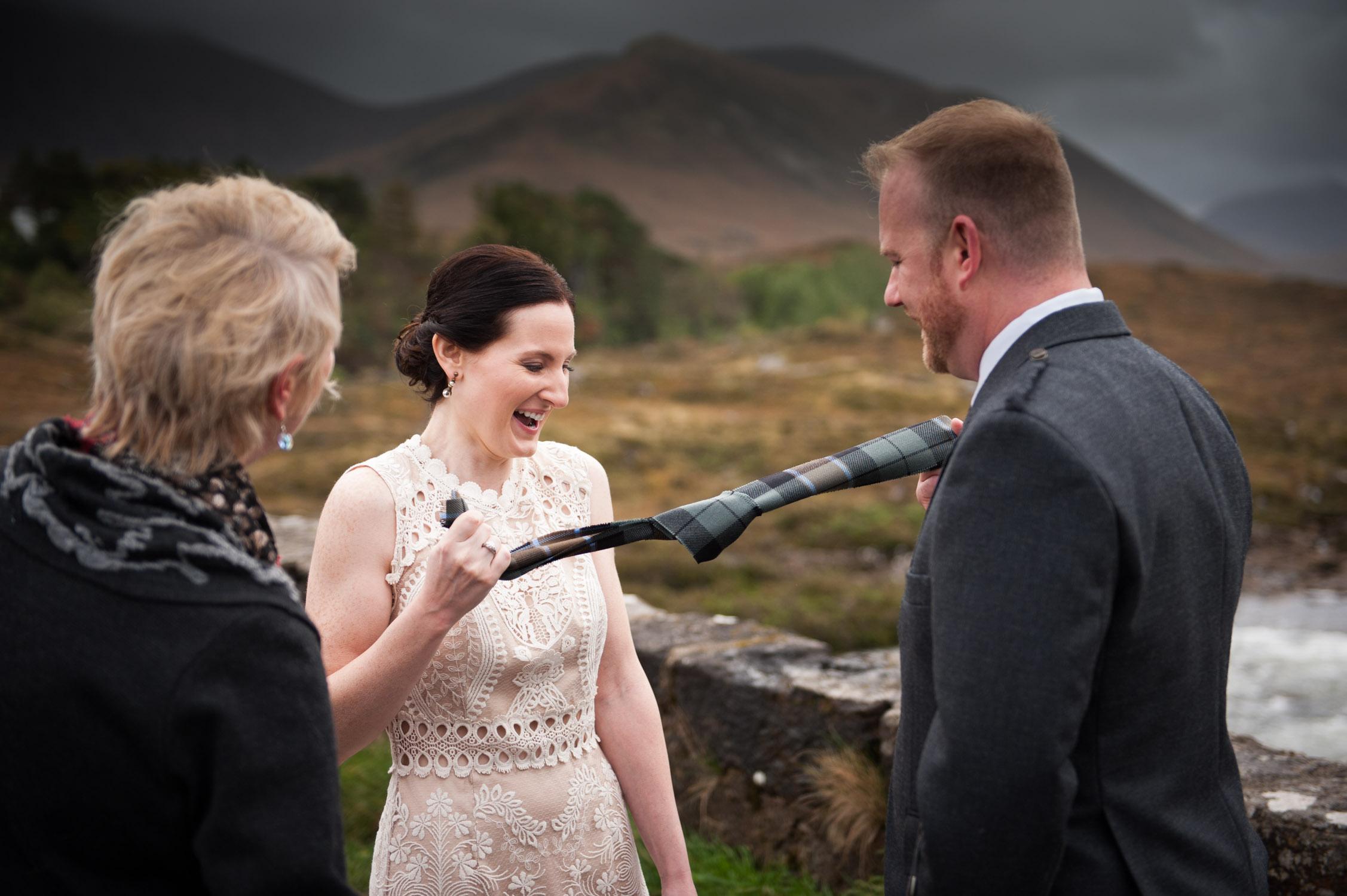 Wedding photographer at Isle of Skye elopement 