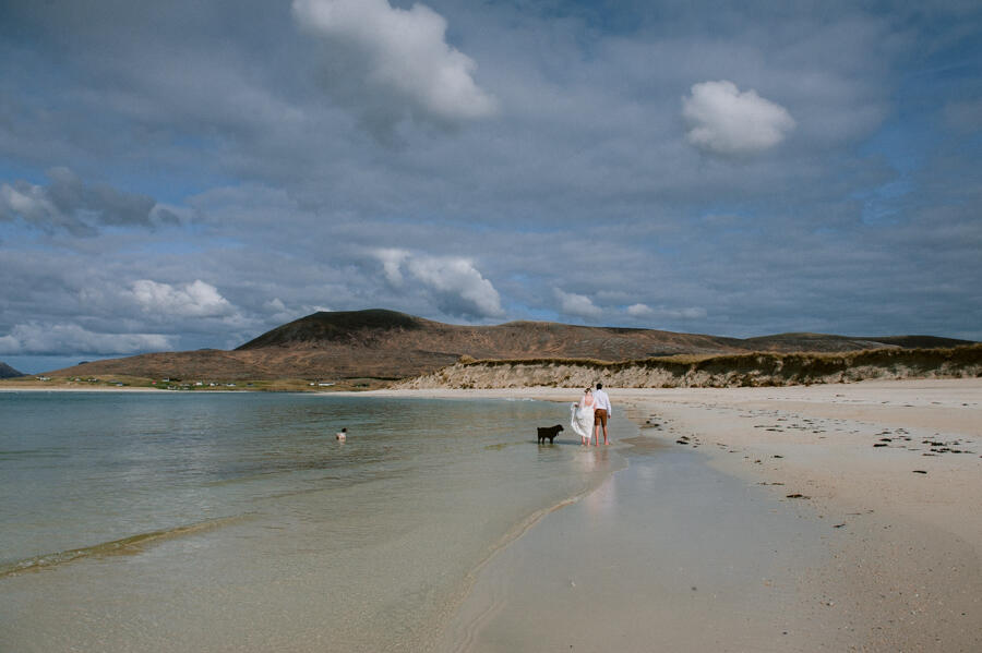 Jo & Sam’s wedding on Seilebost beach, Isle of Harris