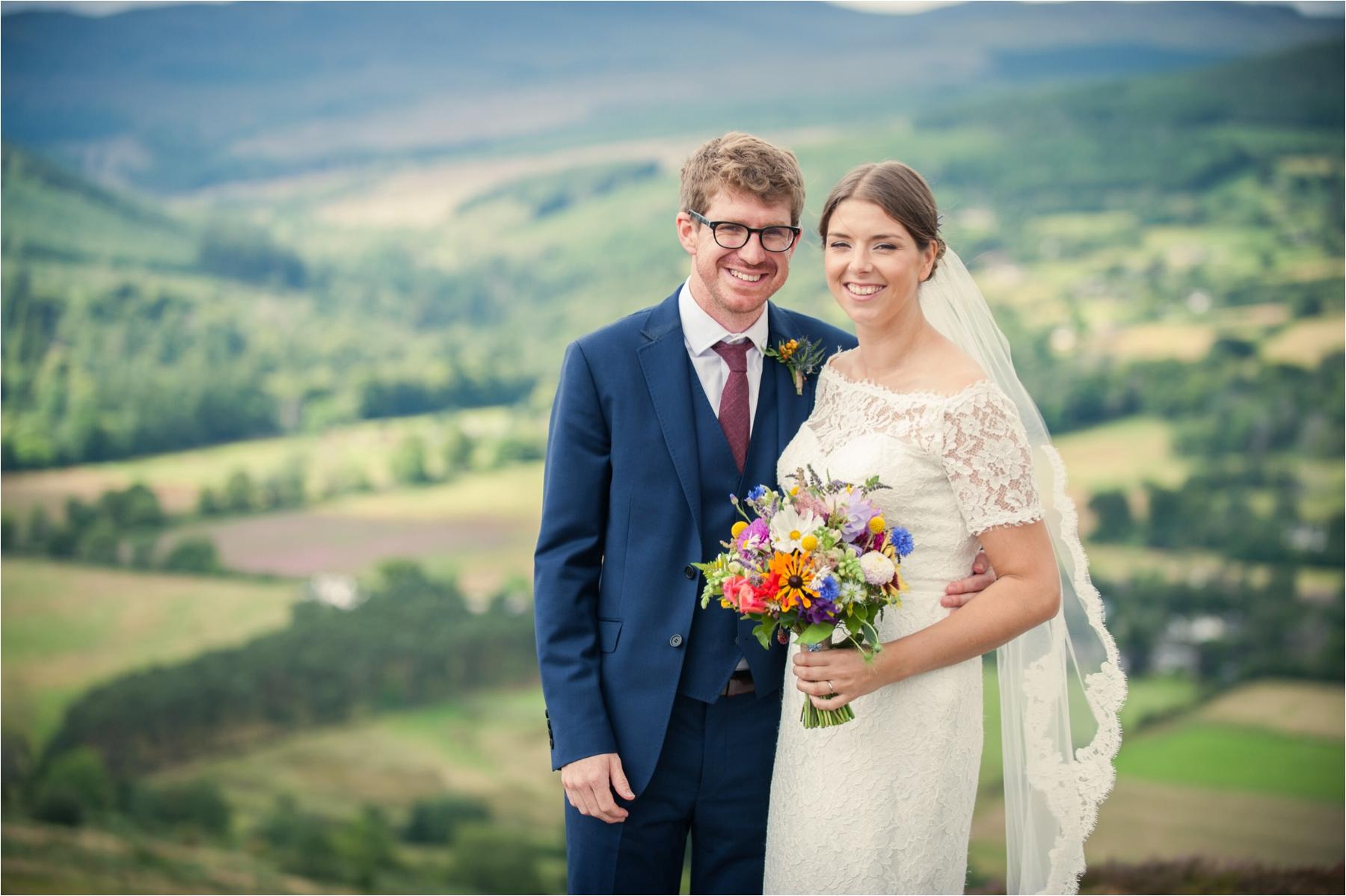 portrait shots at knockfarrel highland wedding photography
