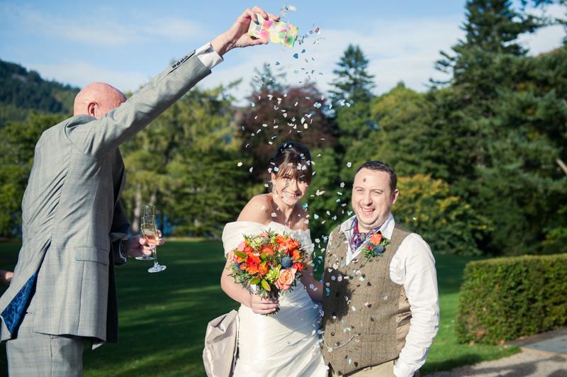 Wedding photography at Aldourie Castle, Loch Ness
