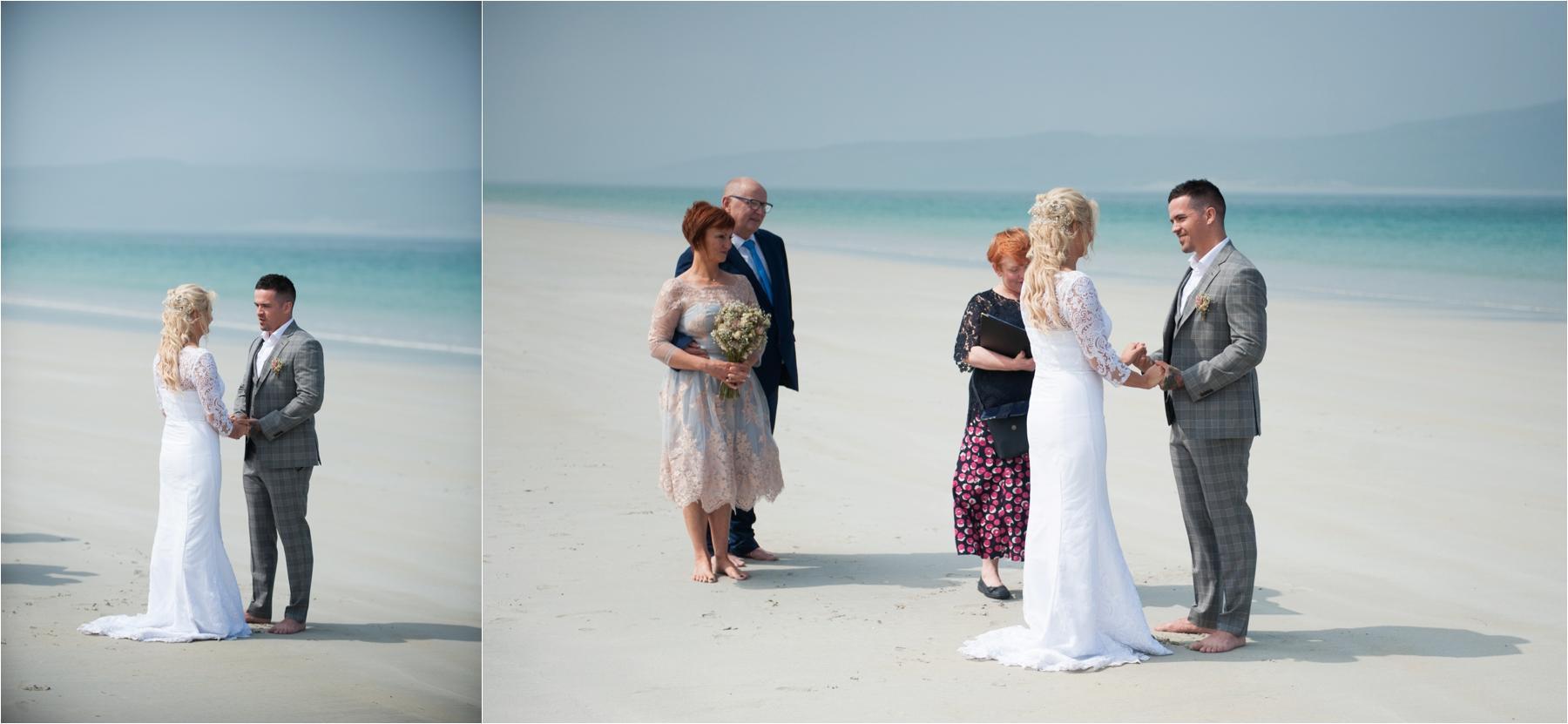 Scottish island beach wedding photographer