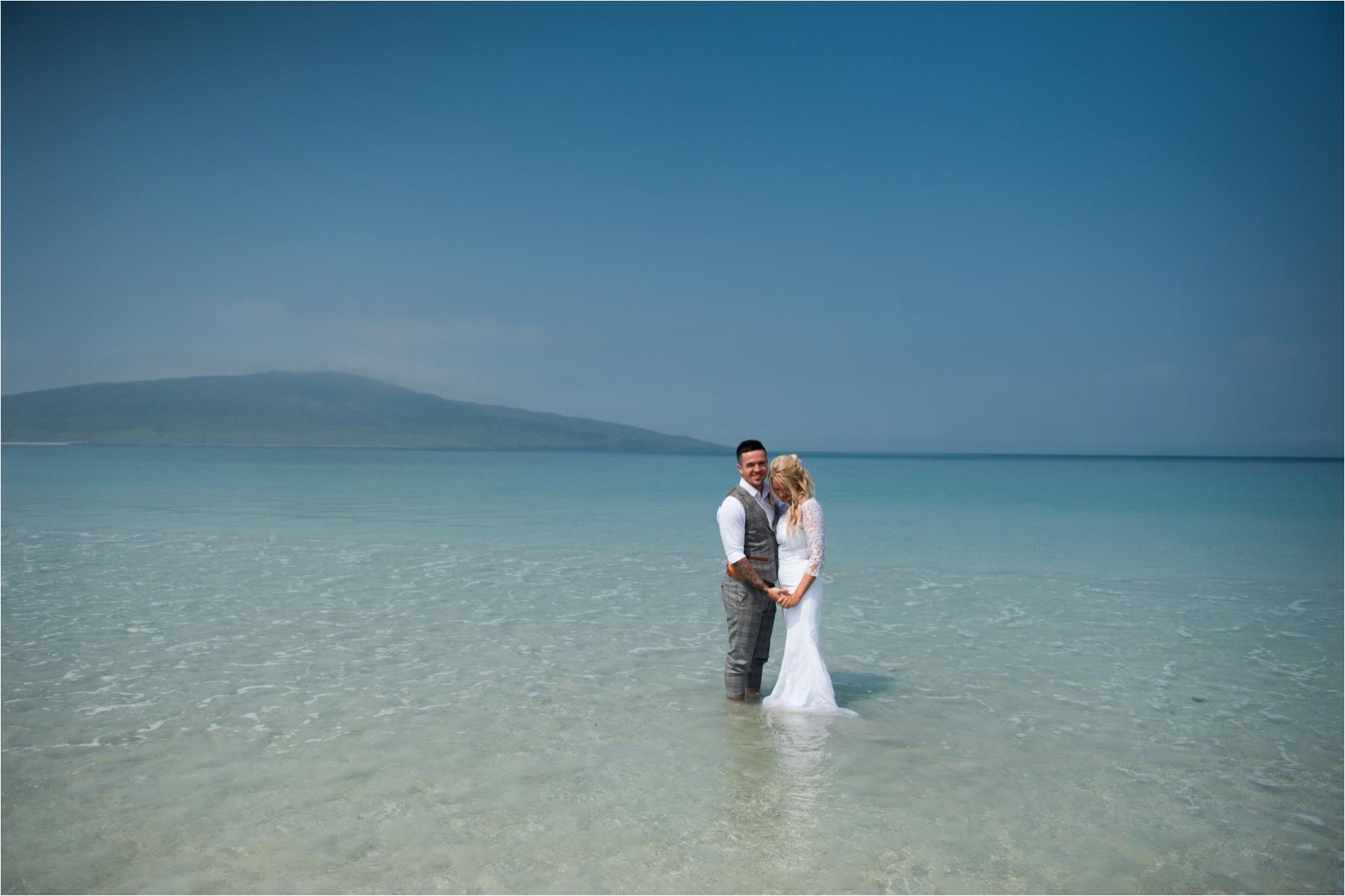 Scottish island beach wedding photographer Soraya photography