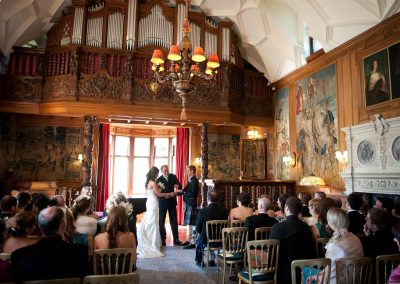 Wedding ceremony at Fyvie Castle