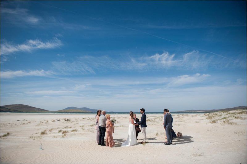 An elopement on the Isle of Harris in Scotland.