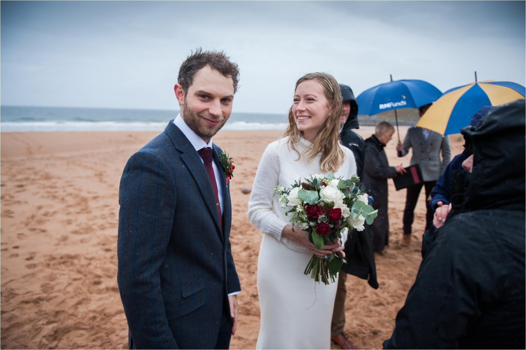 photography at scottish beach wedding