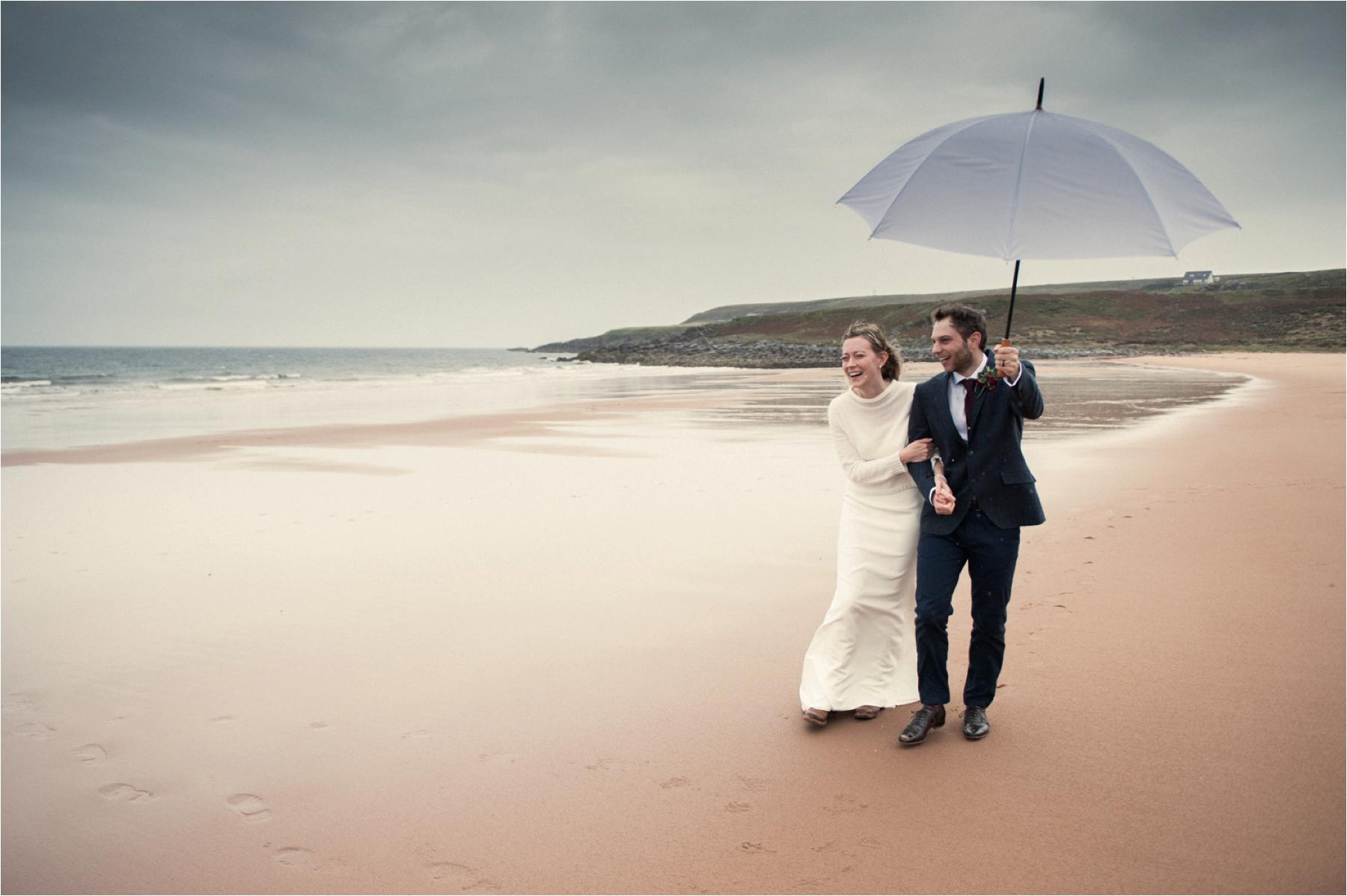 Highland outdoor beach wedding