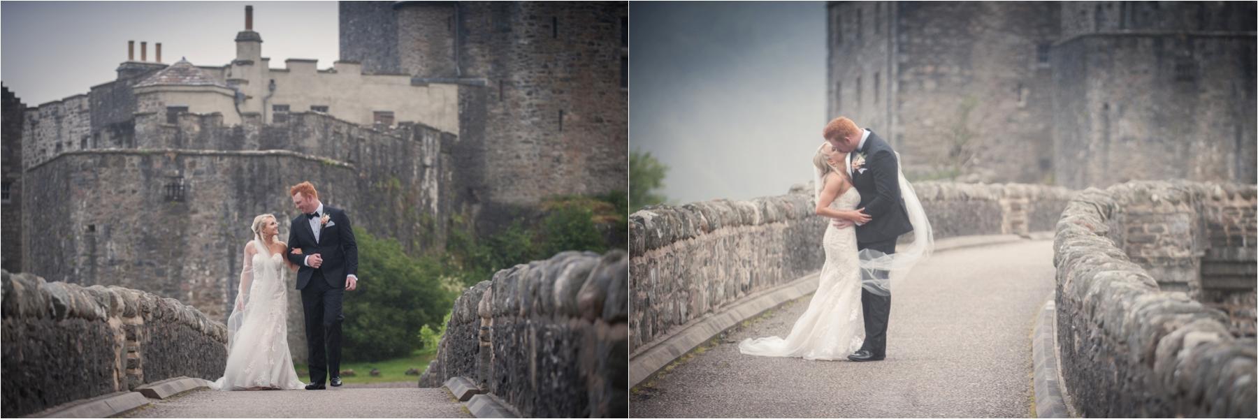 Eilean donan castle portrait shots scottish highland wedding