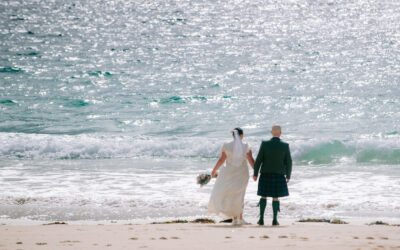 Wedding on Hushinish beach, Outer Hebrides